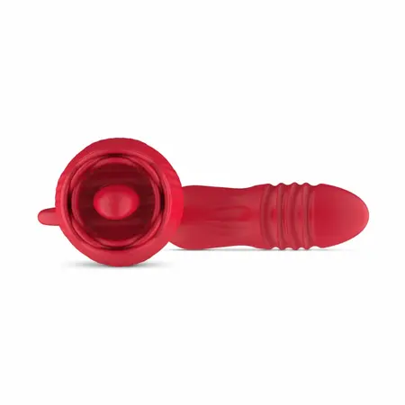 Teazers Rose višenamenski vibrator sa funkcijom penetracije i lizanja u roze boji