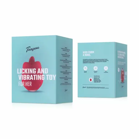 Teazers Rose intimni stimulator sa funkcijom lizanja i vibracijom roze