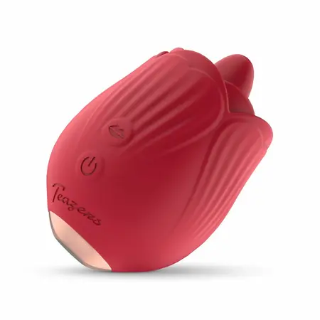 Teazers Rose intimni stimulator sa funkcijom lizanja i vibracijom roze