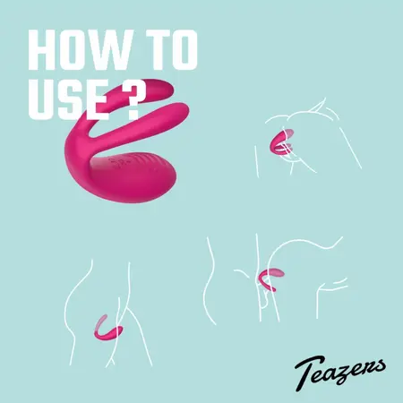 Teazers intimni stimulator za parove sa bežičnim daljinskim upravljačem i multizonskom stimulacijom