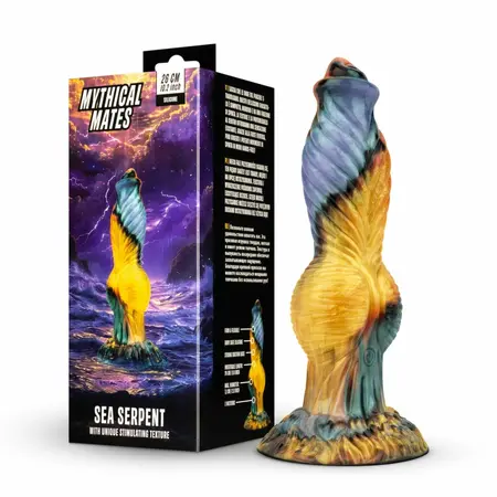 Mythical Mates Sea Serpent veliki silikonski dildo sa vakuumskim postoljem za intenzivnu stimulaciju