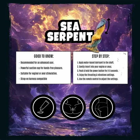 Mythical Mates Sea Serpent veliki silikonski dildo sa vakuumskim postoljem za intenzivnu stimulaciju