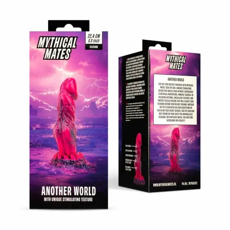 Mythical Mates Another World Model roze i ljubičasti dildo sa vakuumskom bazom 20cm
