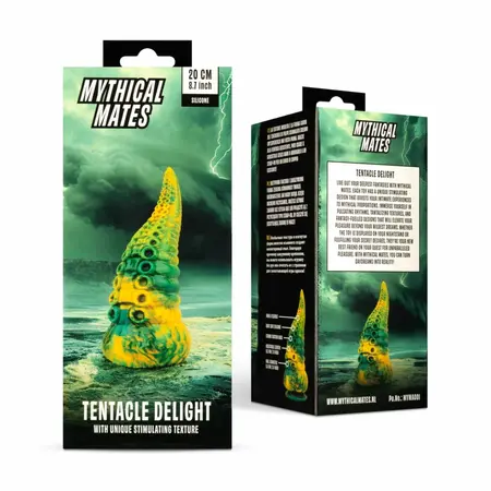Mythical Mates Tentacle Delight intimni model zeleno žuti 22cm
