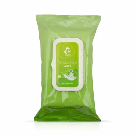 EasyGlide vlažne maramice za čišćenje intimnih igračaka, 100 komada, sa ekstraktom aloe vere