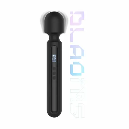 BLAQ Digital Super Wand Black: XL fleksibilni masažer sa ekranom