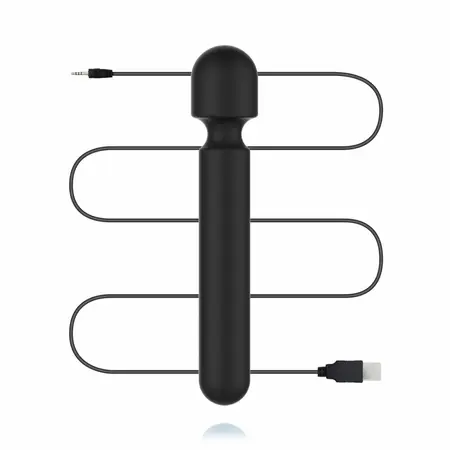 BLAQ Digital Super Wand Black: XL fleksibilni masažer sa ekranom