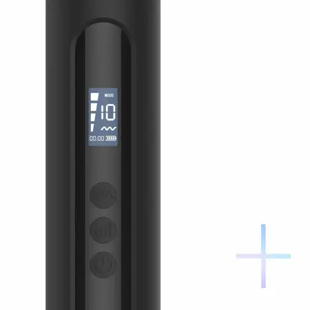 BLAQ Digital Super Wand Black: XL fleksibilni masažer sa ekranom