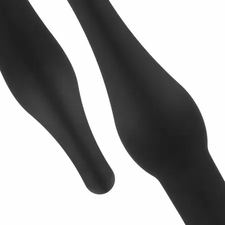 EasyToys silikonski analni set sa vibrirajućim metkićem, crni, 4 veličine