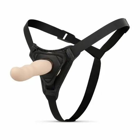 TOYJOY Strap-On sistem sa podesivim silikonskim pojasom, crni, 18 cm
