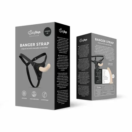 Sinner Gear Strap-On silikonski model sa podesivim pojasom, zakrivljeni dizajn