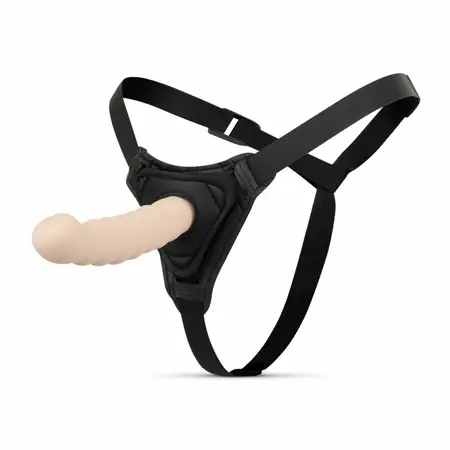 EasyToys silikonska intimna mašina sa podesivim pojasom crna 13cm