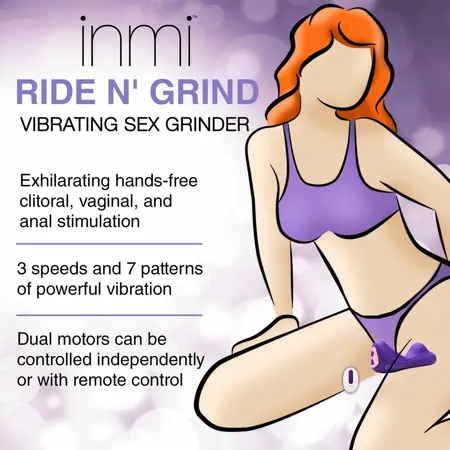 Blush Ride N' Grind Silicone Intimate Device with Remote, Dual Motors
