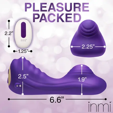 Blush Ride N' Grind Silicone Intimate Device with Remote, Dual Motors
