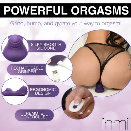 Blush Ride N' Grind Silicone Intimate Device with Remote, Dual Motors