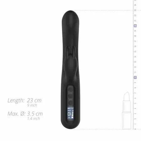 BLAQ Digital Rabbit Model Black - Dual Action Silicone Device with Display
