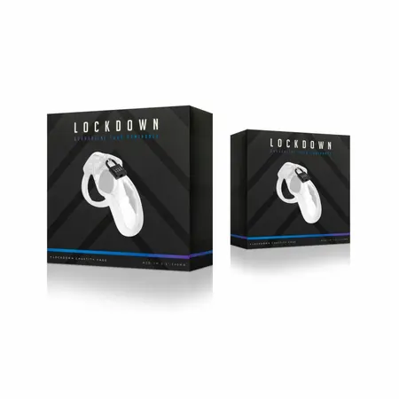 Master Series Lockdown Secure Cage Clear Medium podesivi kavez za penis