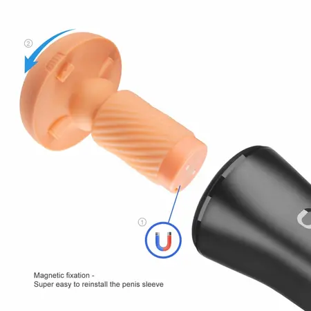 OTOUCH INSCUP-3 Intelligent Thrusting Device with 360° Contraction, Black
