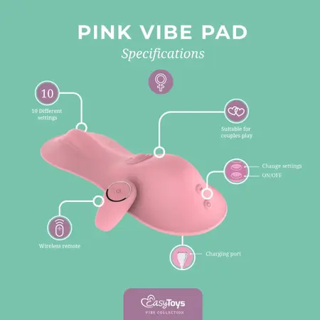 Vibe Pad Pink by Dream Toys - Dvostruki tapping & vibrirajući intimni uređaj
