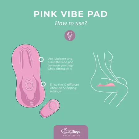 Vibe Pad Pink by Dream Toys - Dvostruki tapping & vibrirajući intimni uređaj
