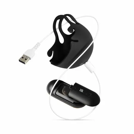 Satisfyer Vibrating Ball Pouch Black - Silicone Intimate System, Remote Control