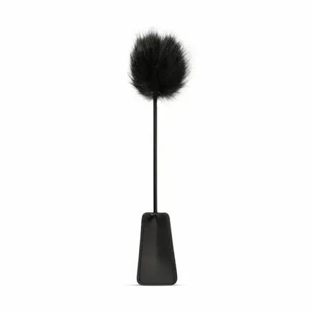 EasyToys 2-u-1 crna dvostrana golicalica sa perjem i bič 39 cm