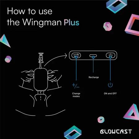 BLOWCAST Wingman Plus intimni uređaj sa kuglicama za masažu i 8 modova rada