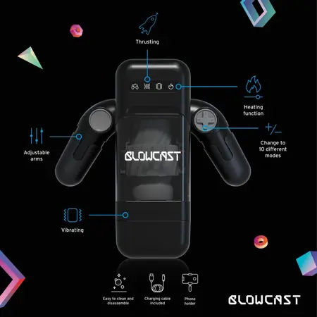 BLOWCAST Blowbot automatski intimni uređaj sa grejanjem i 20 modova