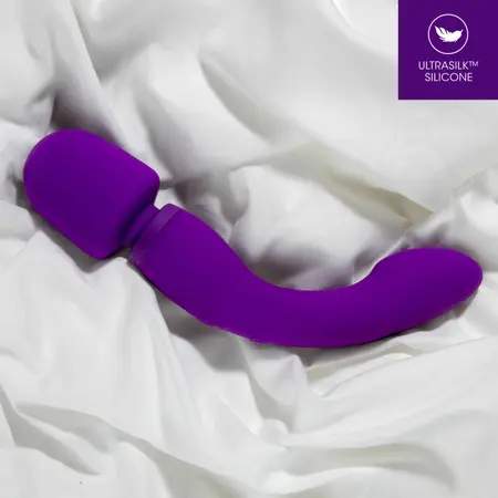 Blush Wellness Dual Sense ljubičasti multifunkcionalni silikonski masažer