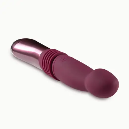 Blush Temptasia Trixie silikonski vibrator sa funkcijom prodiranja bordo 25.5 do 28.5 cm