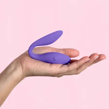 Blush Wellness Duo Flexible Vibrating System Purple Rechargeable Silicone
