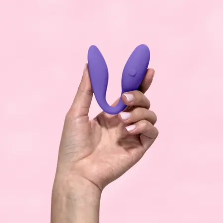 Blush Wellness Duo Flexible Vibrating System Purple Rechargeable Silicone
