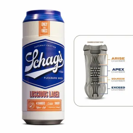 Schag’s Luscious Lager Intimate Device Frosted - Multi-Chamber Grip