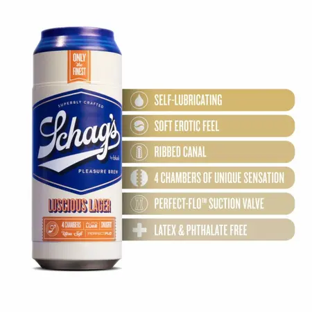 Schag’s Luscious Lager Intimate Device Frosted - Multi-Chamber Grip