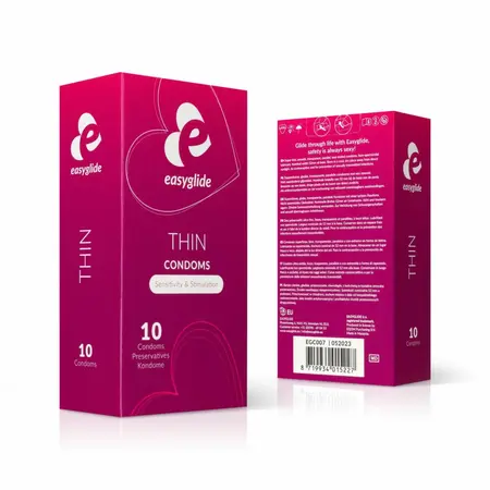 EasyGlide Extra Thin kondomi od lateksa, 10 komada, anatomski oblik