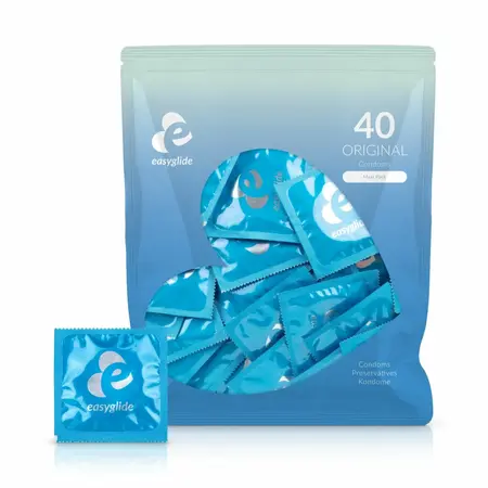 EasyGlide Original 40-komplet anatomski oblikovani glatki kondomi