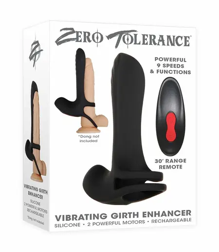 Evolved Vibrating Enhancement Ring Black - Adjustable, 9-Mode, Waterproof