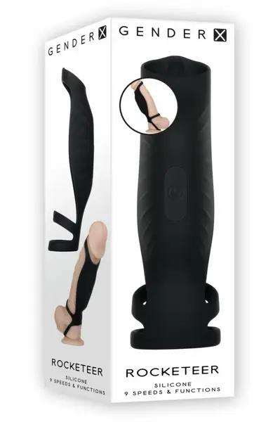 Evolved Rocketeer Advanced Intimate Stimulation System, Black, USB