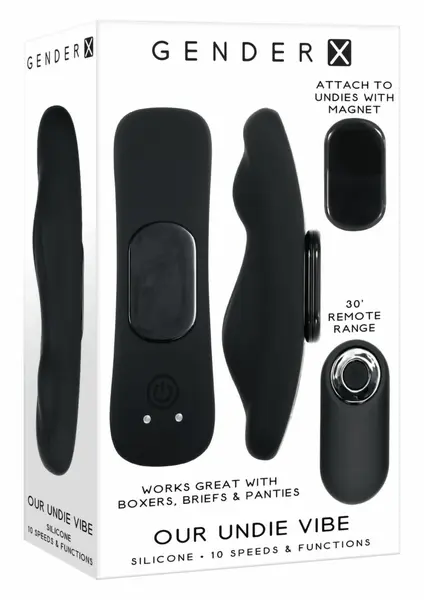 Evolved Our Undie Vibe Black - Discreet Wireless Panty Device, 10 Modes