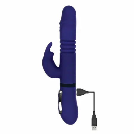 Evolved All in One Rabbit višenamenski vibrator kraljevsko plavi punjivi