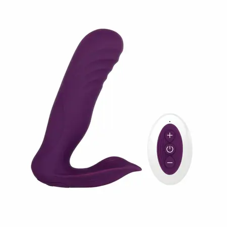 Evolved Velvet Hammer Dual-Action vibrator Ljubičasti vodootporni dizajn