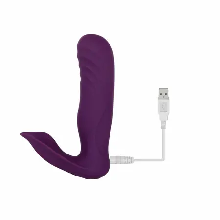 Evolved Velvet Hammer Dual-Action vibrator Ljubičasti vodootporni dizajn