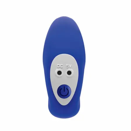 Evolved Beaded Pleasure Blue silikonski intimni uređaj sa 10 brzina i USB punjenjem