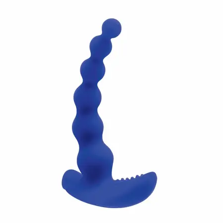 Evolved Beaded Pleasure Blue silikonski intimni uređaj sa 10 brzina i USB punjenjem