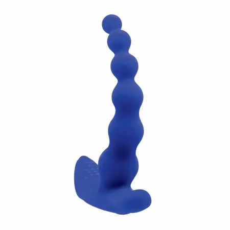 Evolved Beaded Pleasure Blue silikonski intimni uređaj sa 10 brzina i USB punjenjem