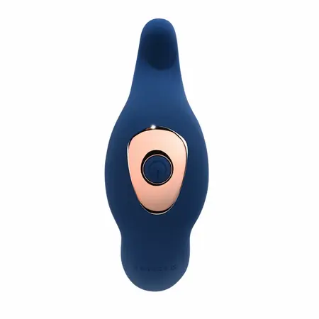 Evolved True Blue vibrirajući masažer sa dva motora od plavog silikona