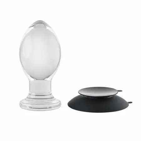 Evolved Crystal Ball Plug - Providna silikonska baza, glatki plastični oblik