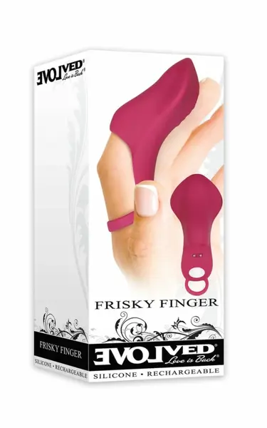 Evolved Frisky Finger Pink - Compact Rechargeable Finger Massager