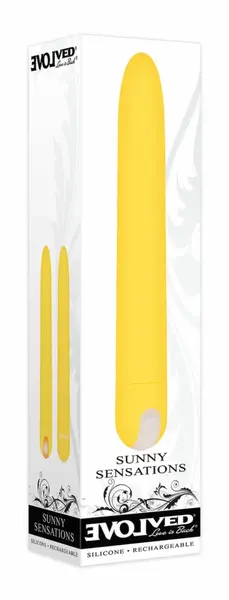 Evolved Sunny Sensations žuti vibrator, produženi model sa 10 modova i punjivom baterijom