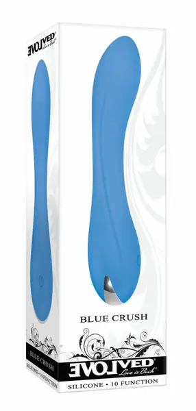 Evolved Blue Crush G-Spot intimni masažer od fleksibilnog silikona plavi